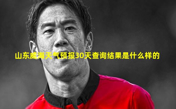 山东威海天气预报30天查询结果是什么样的